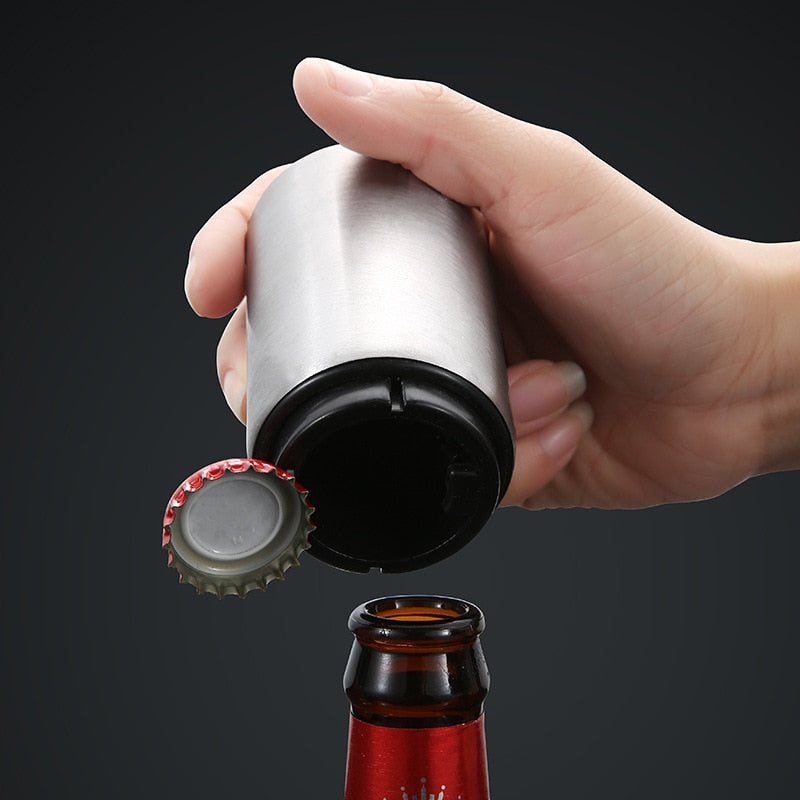 Abrebotellas automático de acero inoxidable