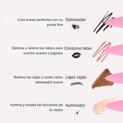 Glamour Stick™ Lápiz de Maquillaje 4 en 1 (COMPRAS 1+1 GRATIS)